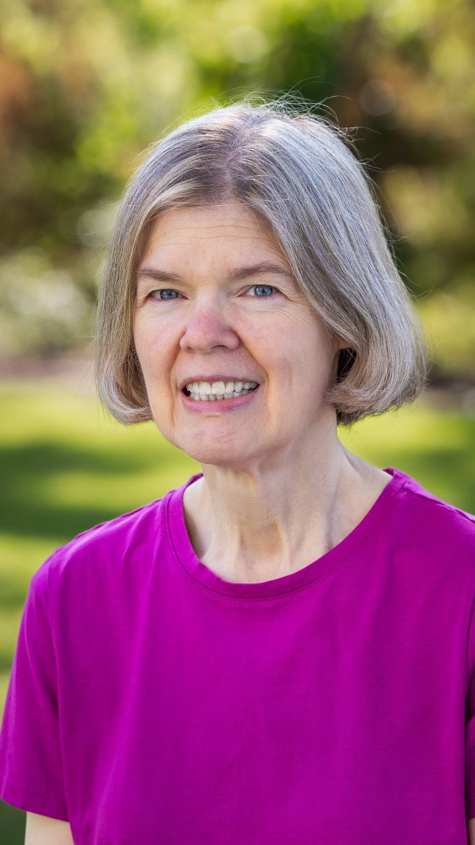 a person in a purple shirt