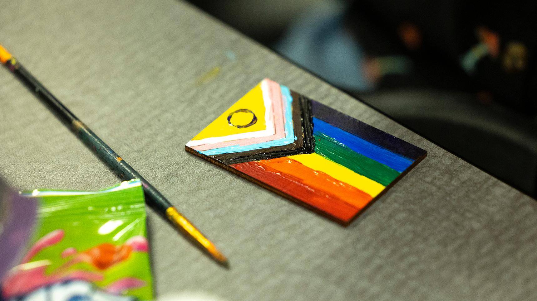 a painting on a surface