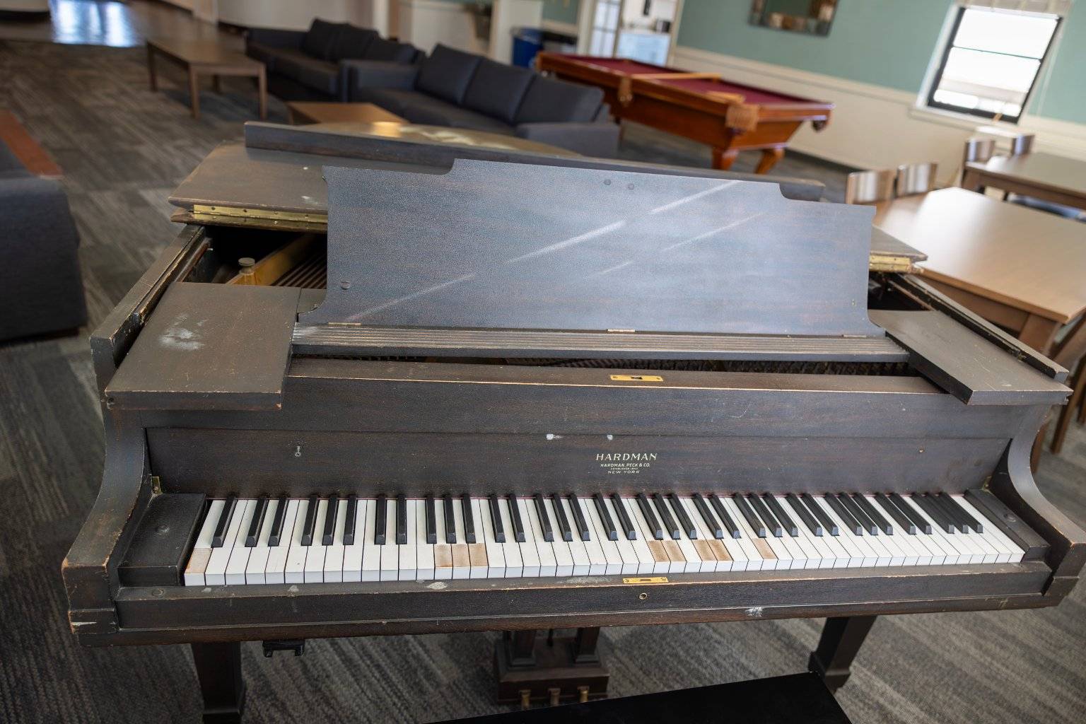a piano in a room