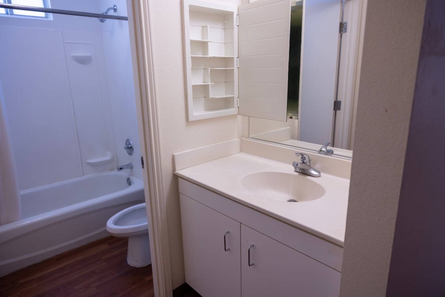 a bathroom with a sink and a toilet