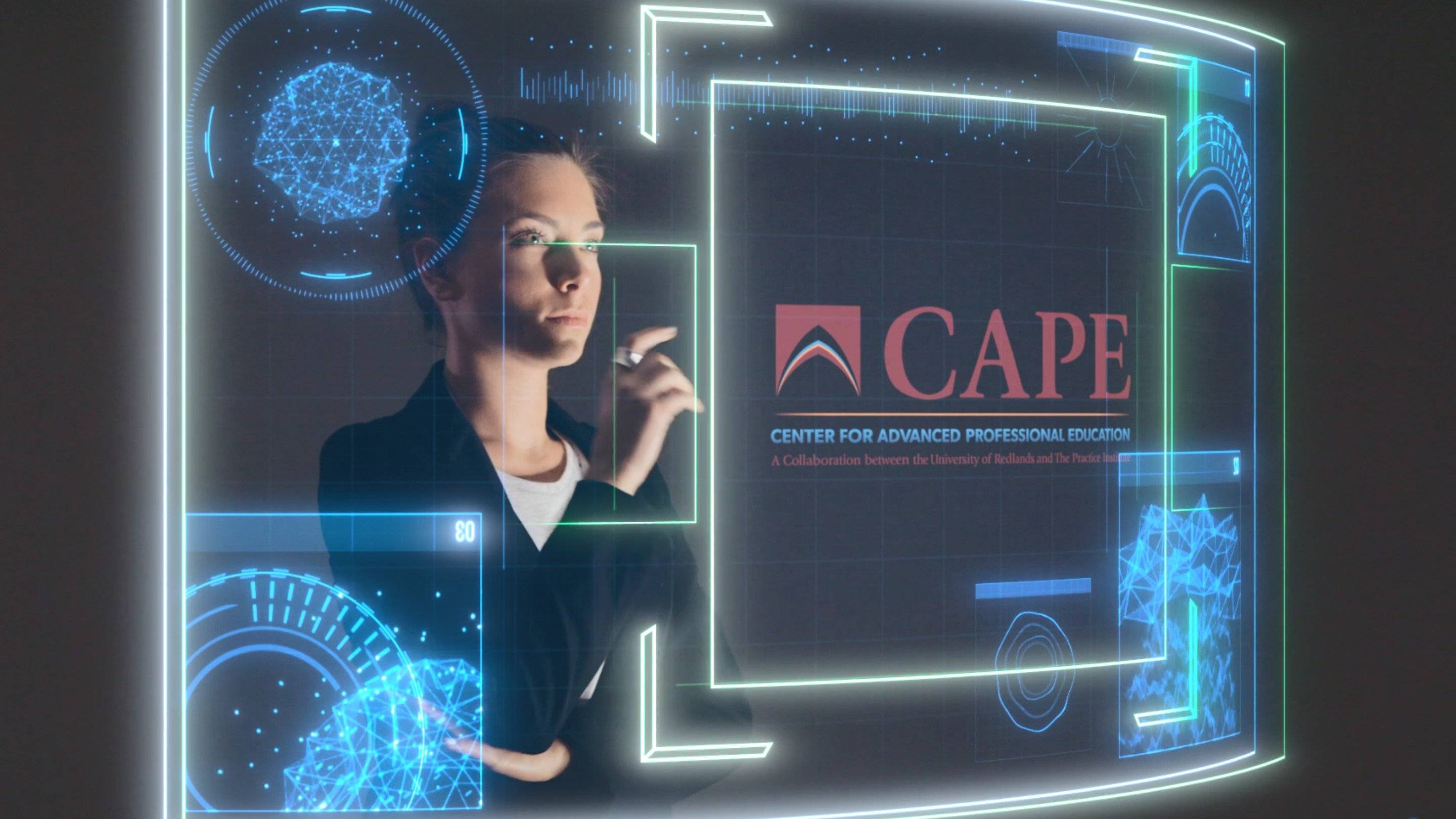 a person looking at a screen