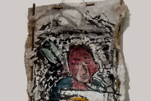 a painting of a person