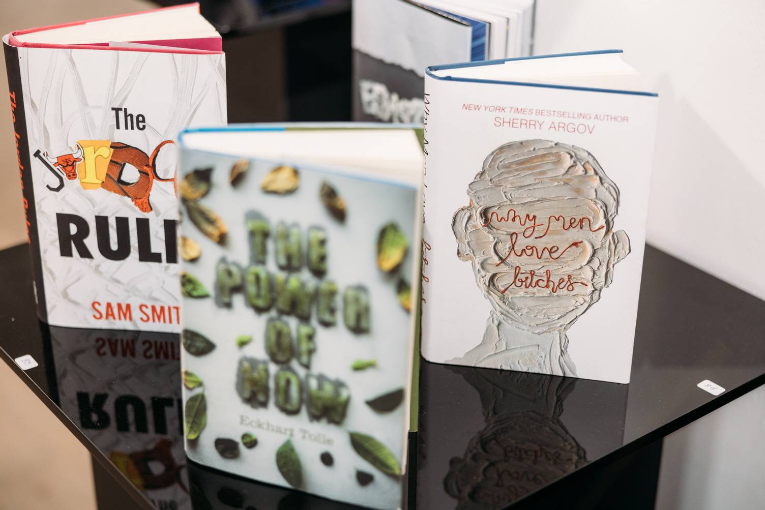 a group of books on a table