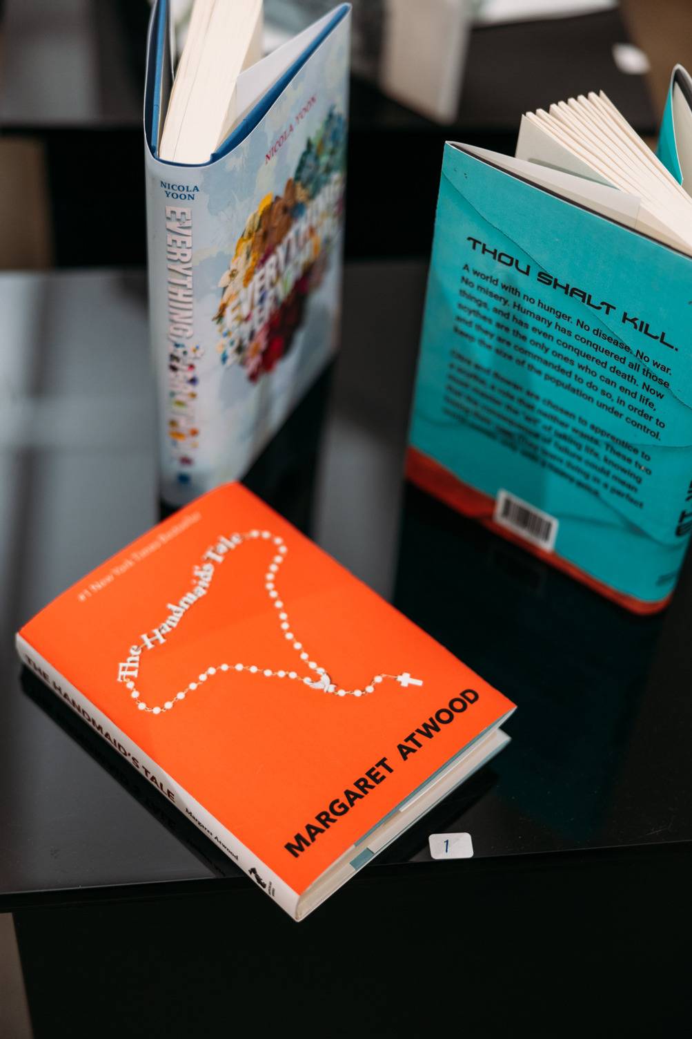 a book on a table
