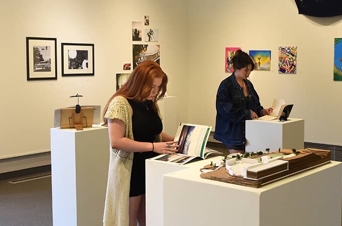 a person looking at a book