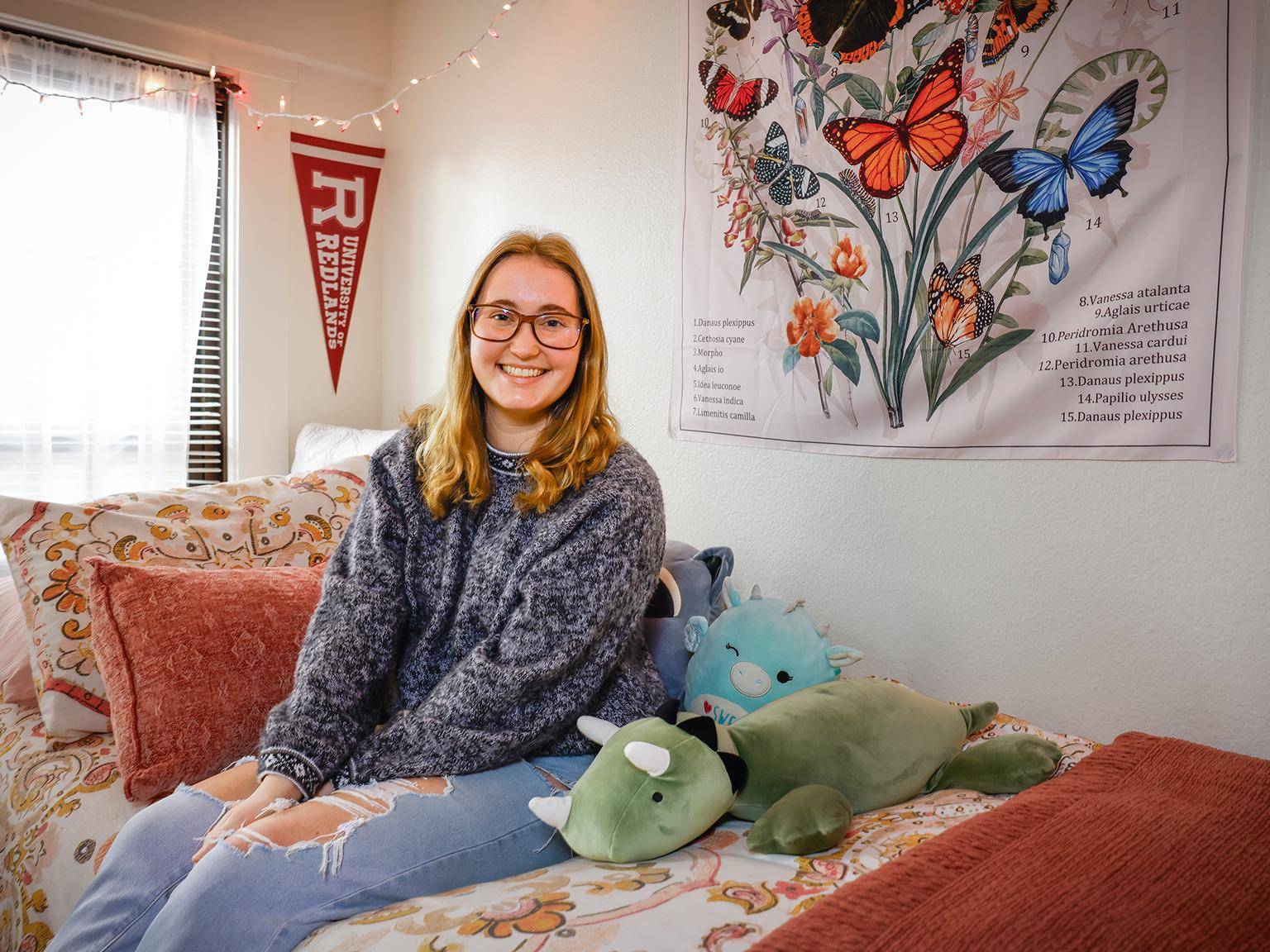 a person sitting on a couch