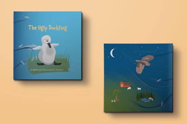 a book covers on a wall