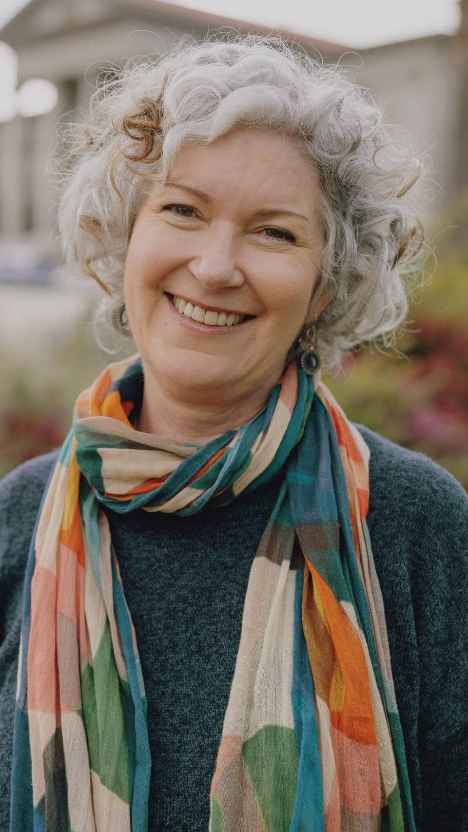 a person smiling at the camera