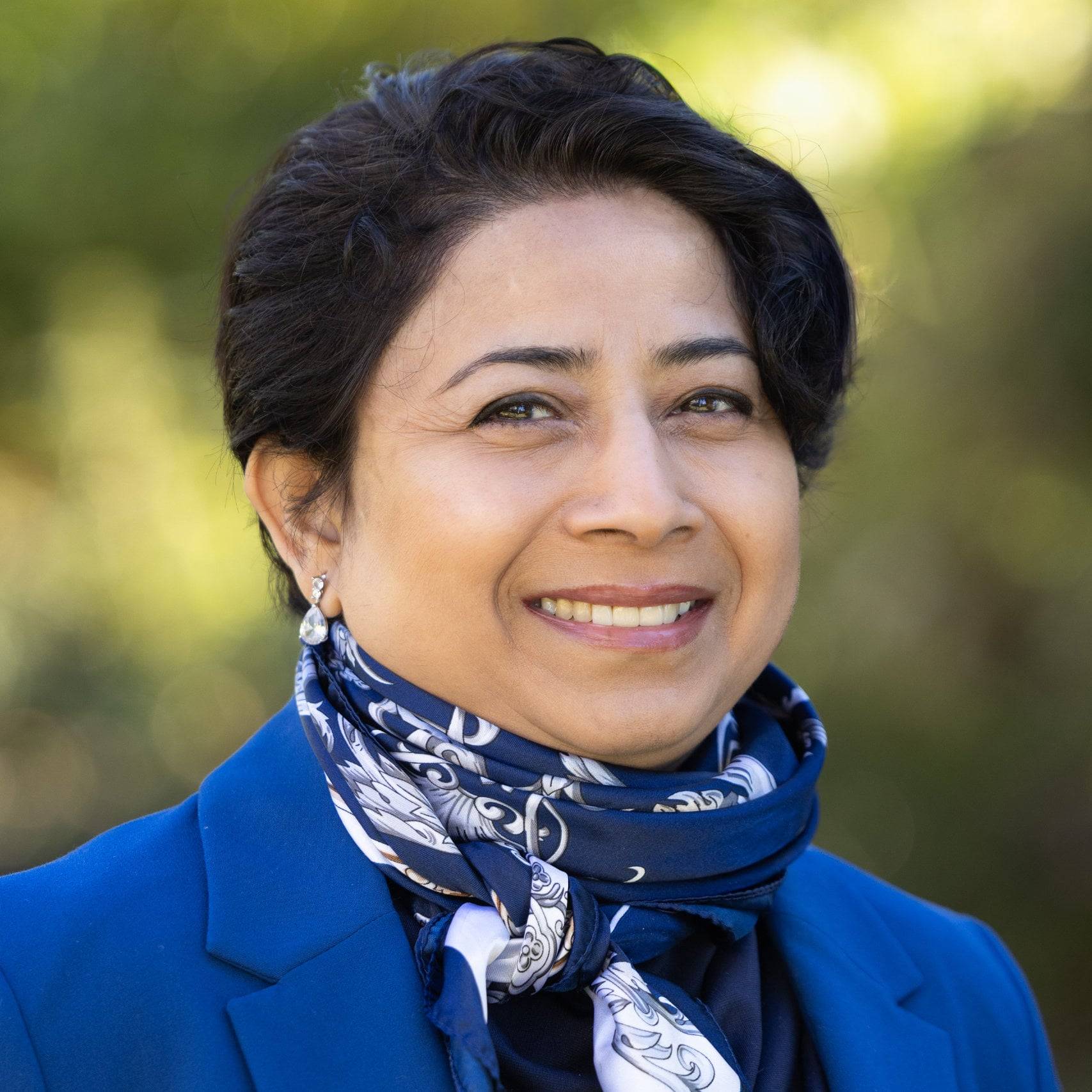 a person smiling for a picture