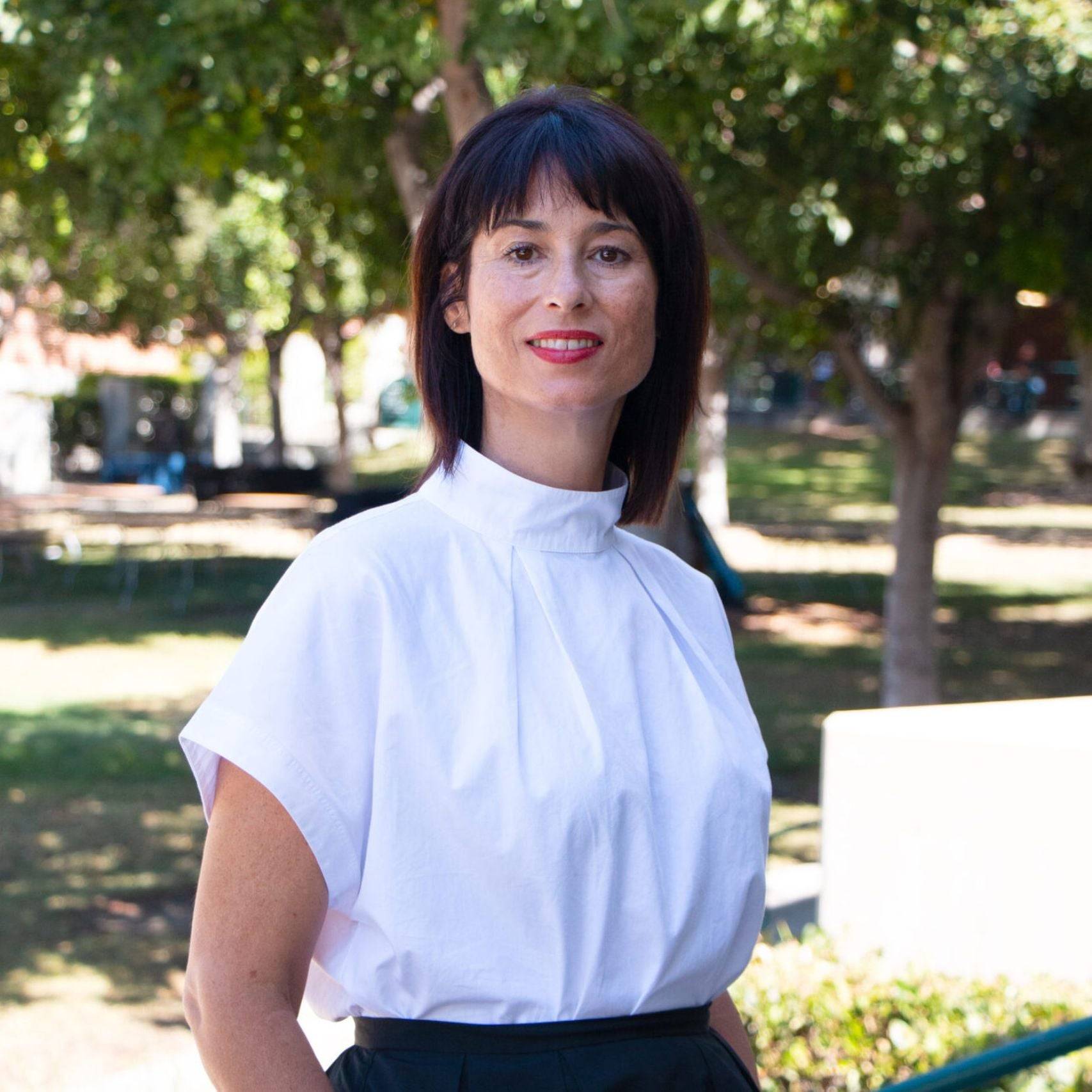 a person in a white shirt