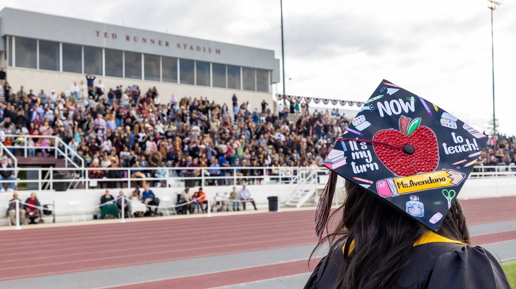 a person in a graduation cap