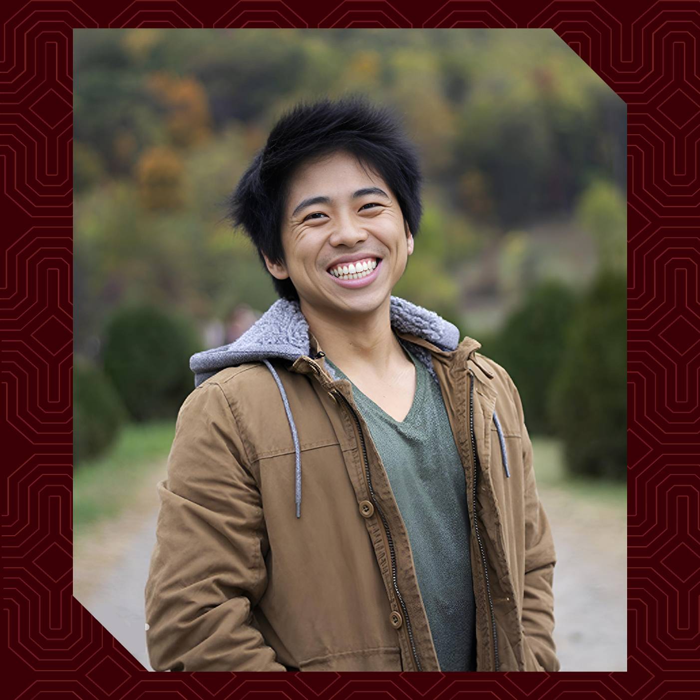 a person smiling at the camera