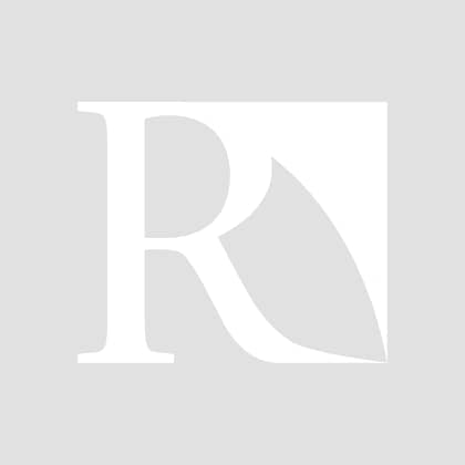 a white logo with a black and white letter