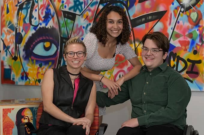 a group of people posing for a photo