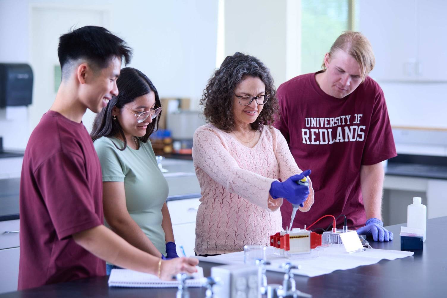 a group of people in a lab