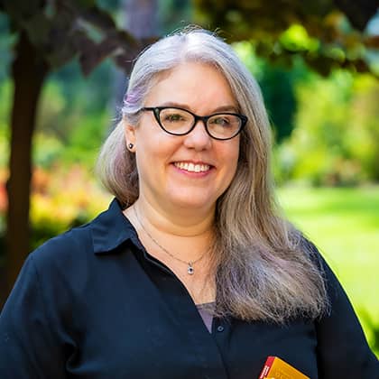 a person smiling at camera