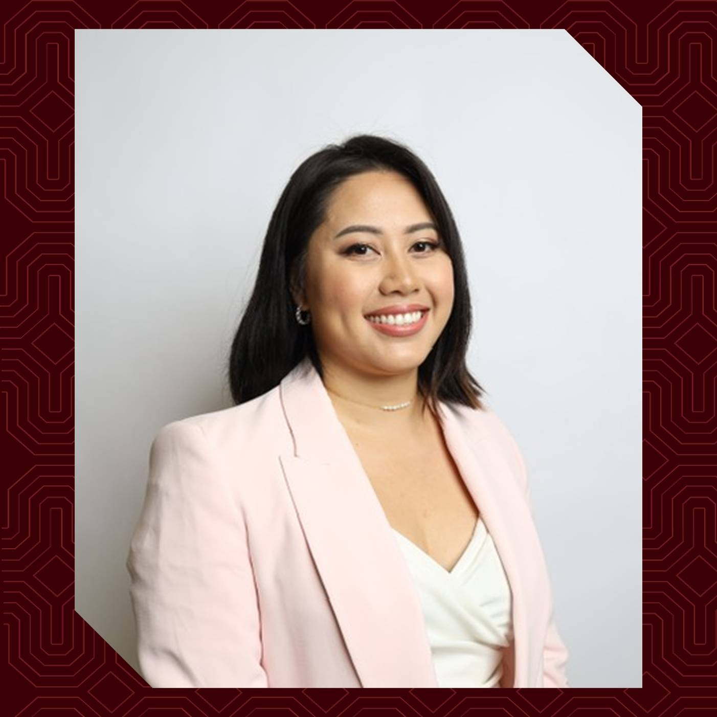 a person in a pink jacket