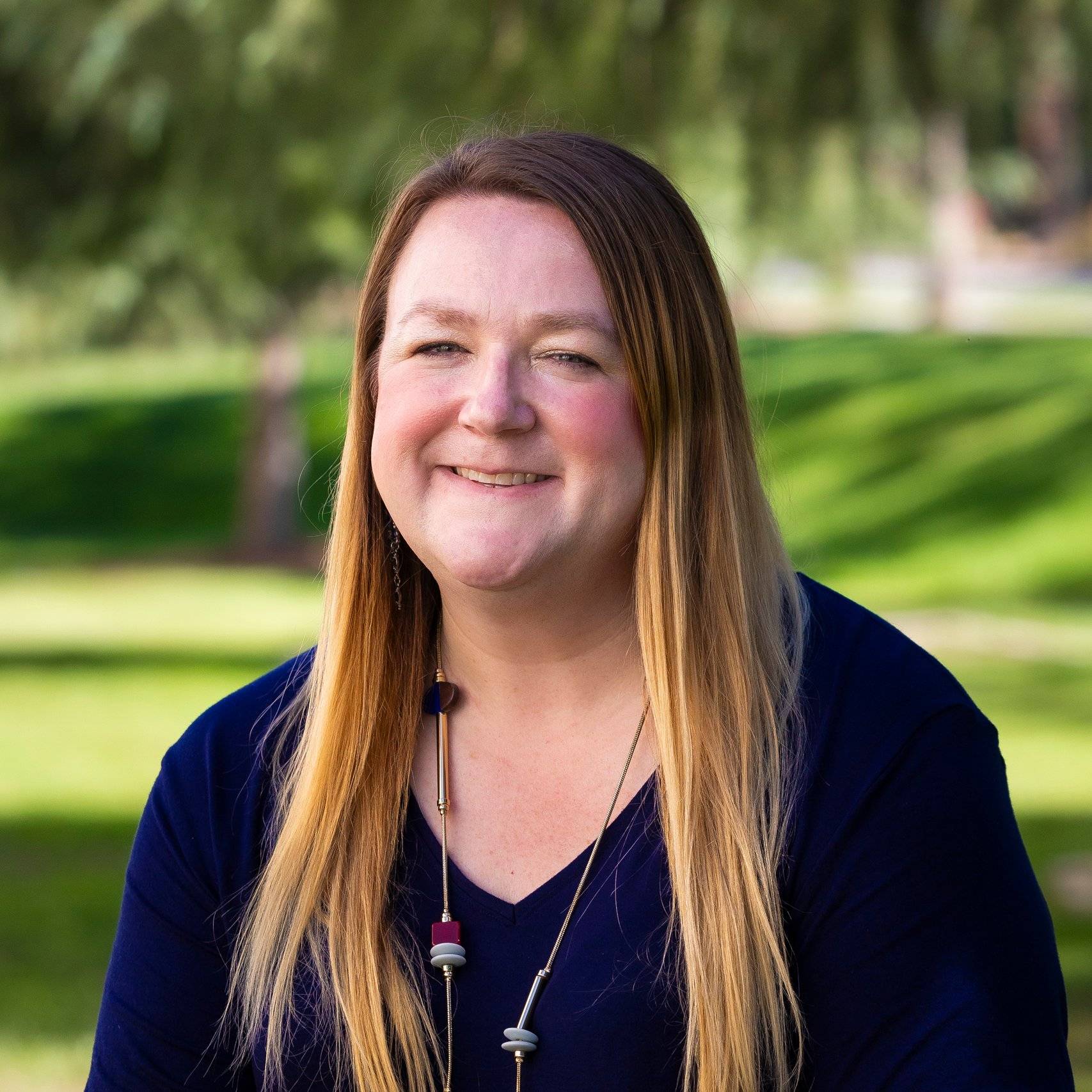 a person smiling at camera