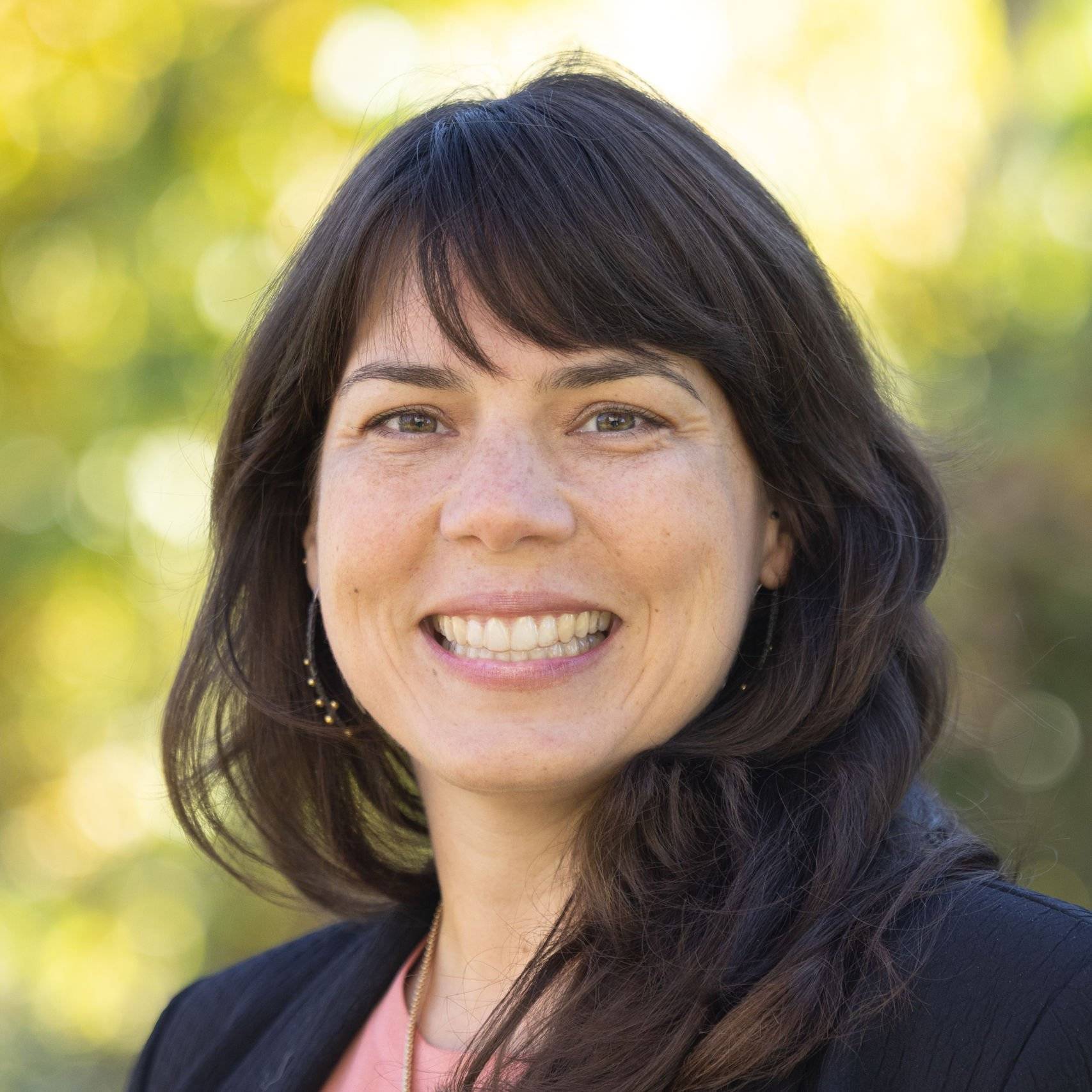 a person smiling for a picture