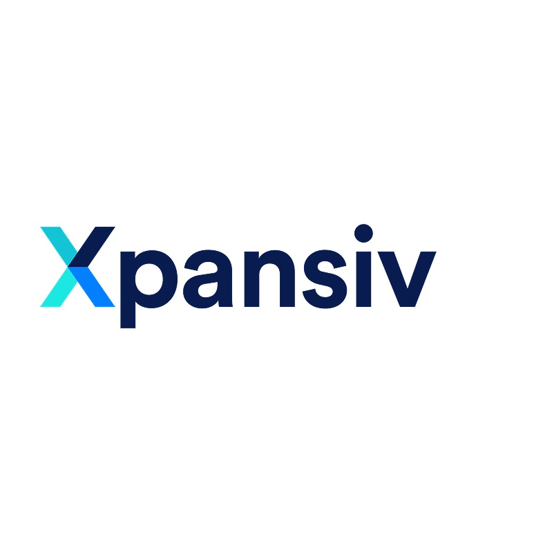 a blue and black logo