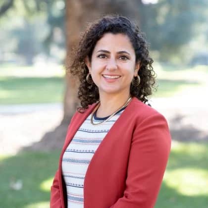 a person smiling at camera