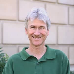 a person in a green shirt