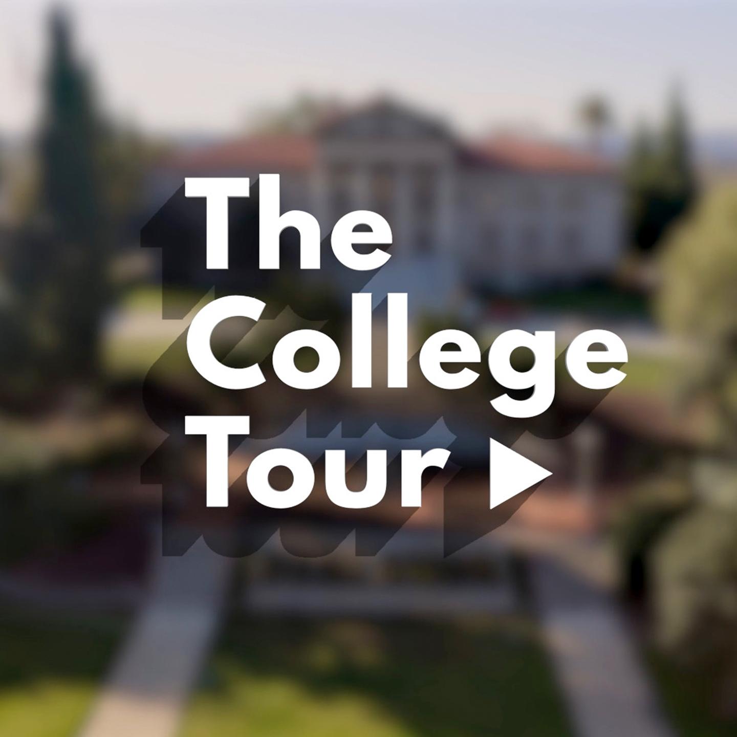 a blurry image of a college tour