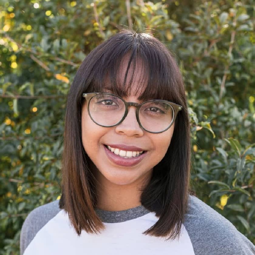 a person smiling at camera