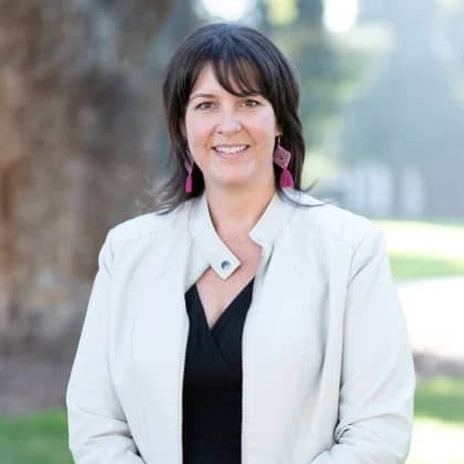 a person in a white jacket