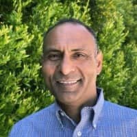 a person in a blue shirt