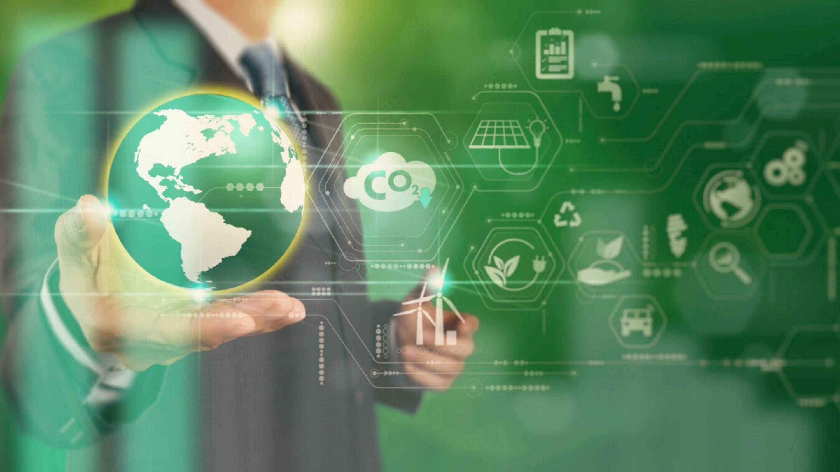 a person holding a globe