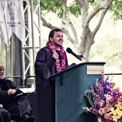 a person speaking into a microphone