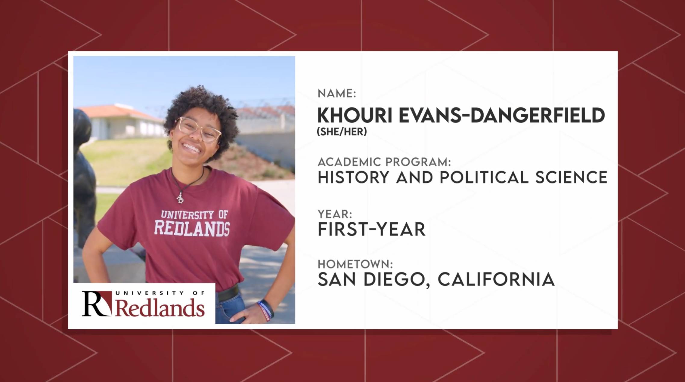 a person smiling for the camera