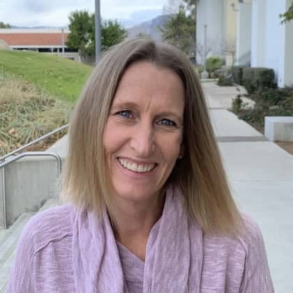 a person smiling at camera