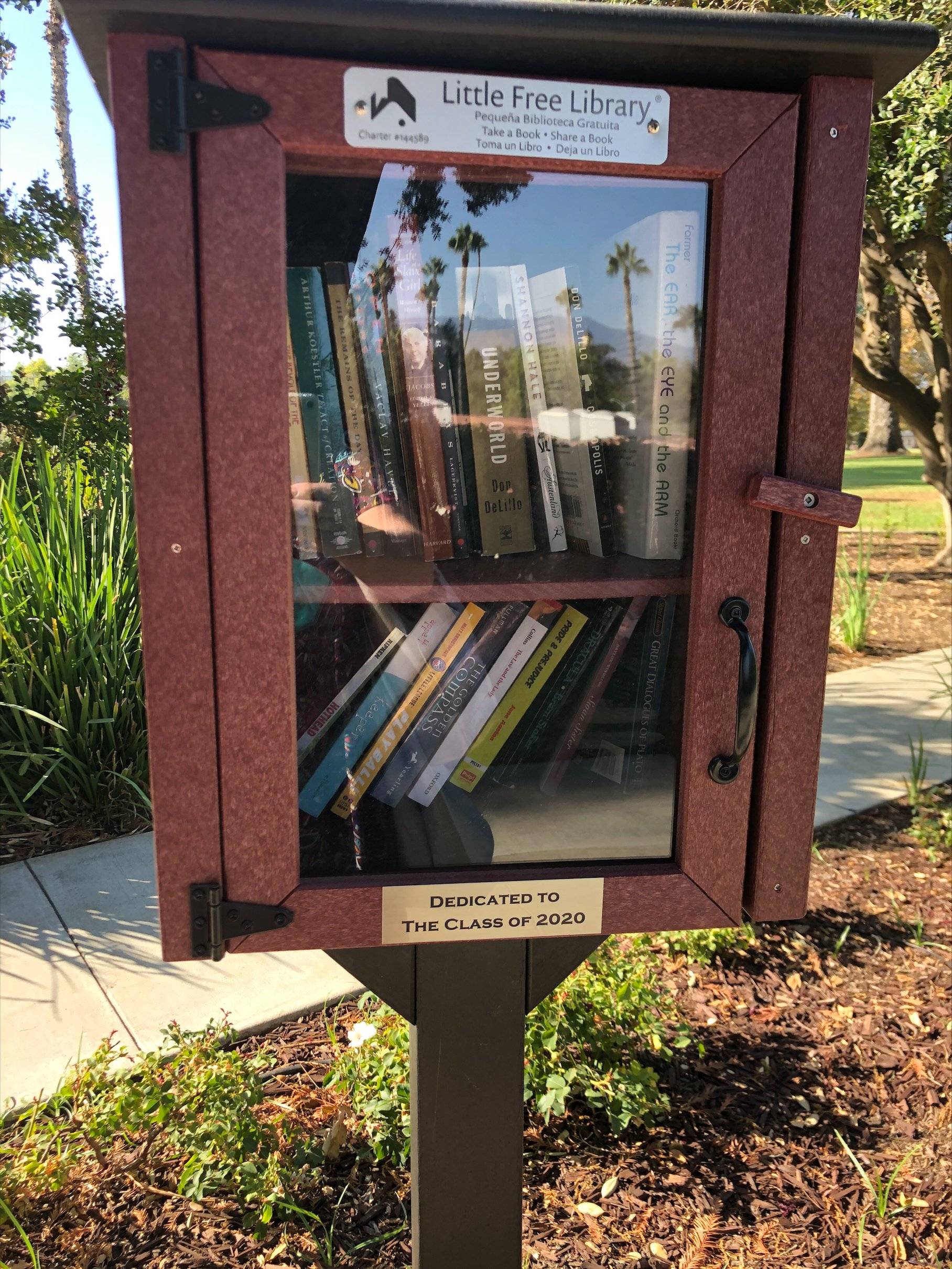 a library cabinet with books in it