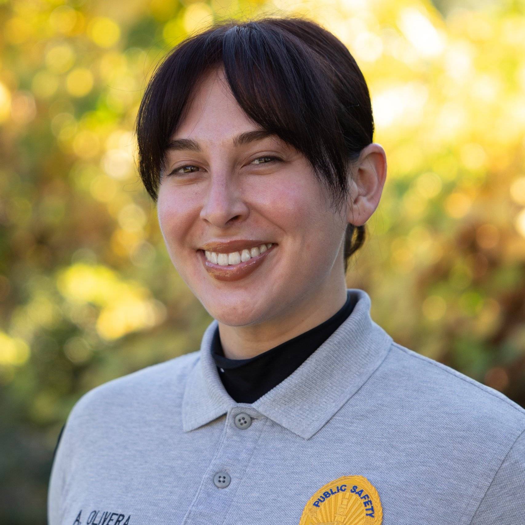 a person smiling for a picture