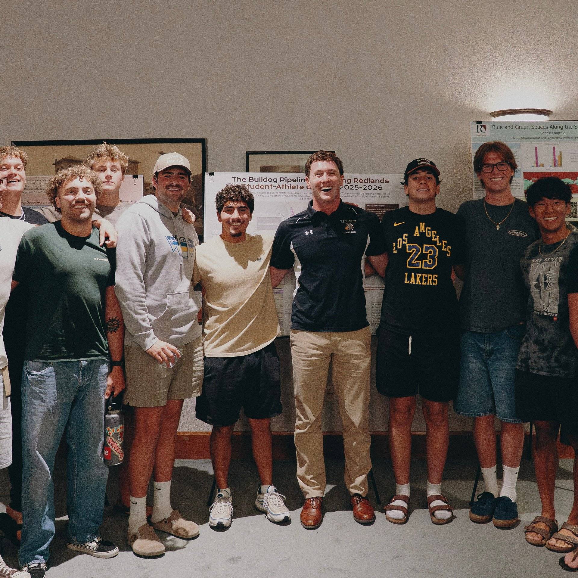 a group of people posing for a photo