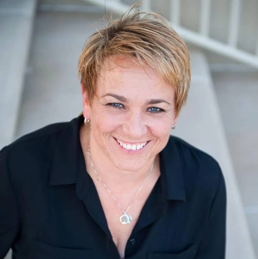 a person smiling at the camera