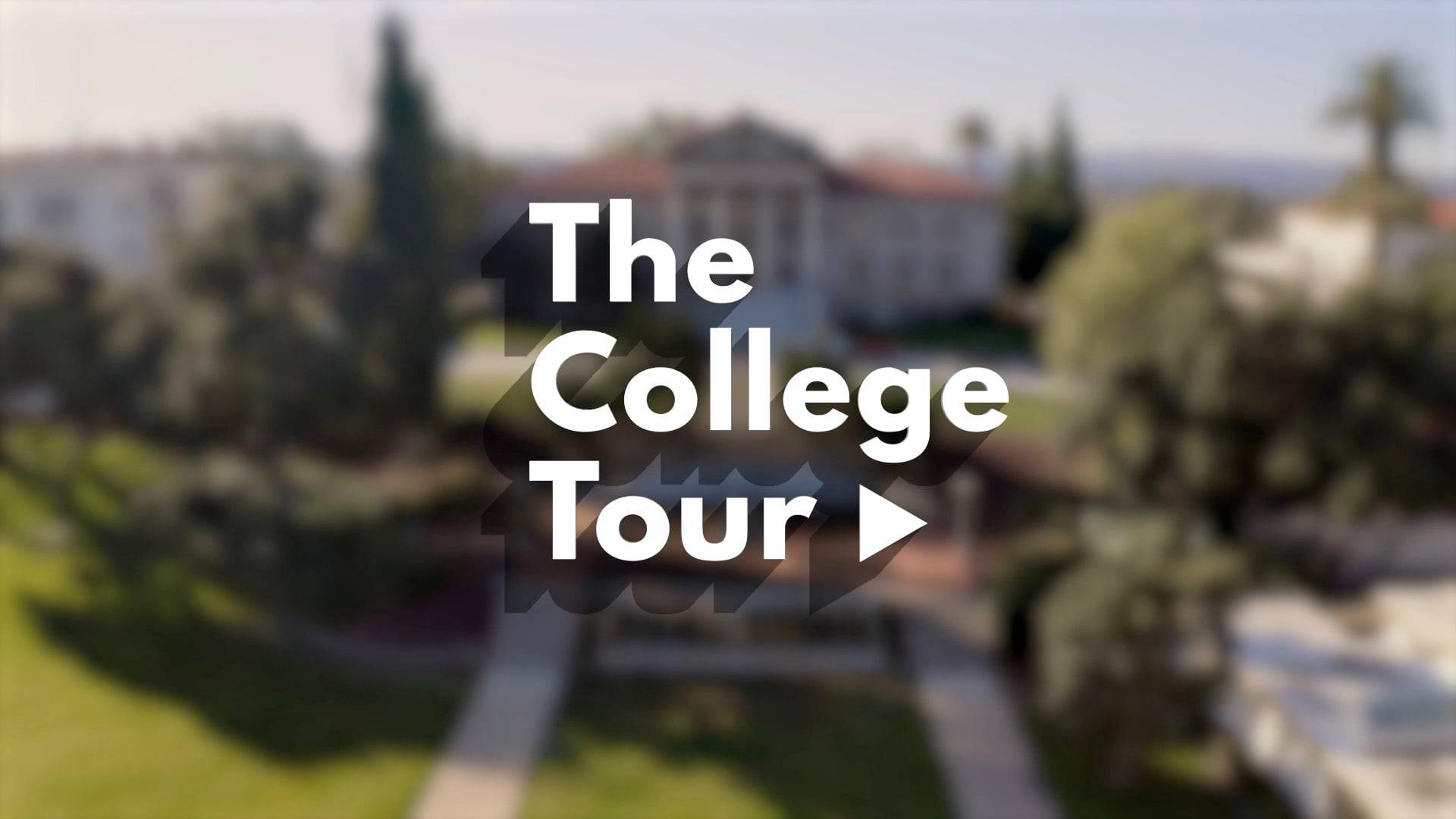 a blurry image of a college tour