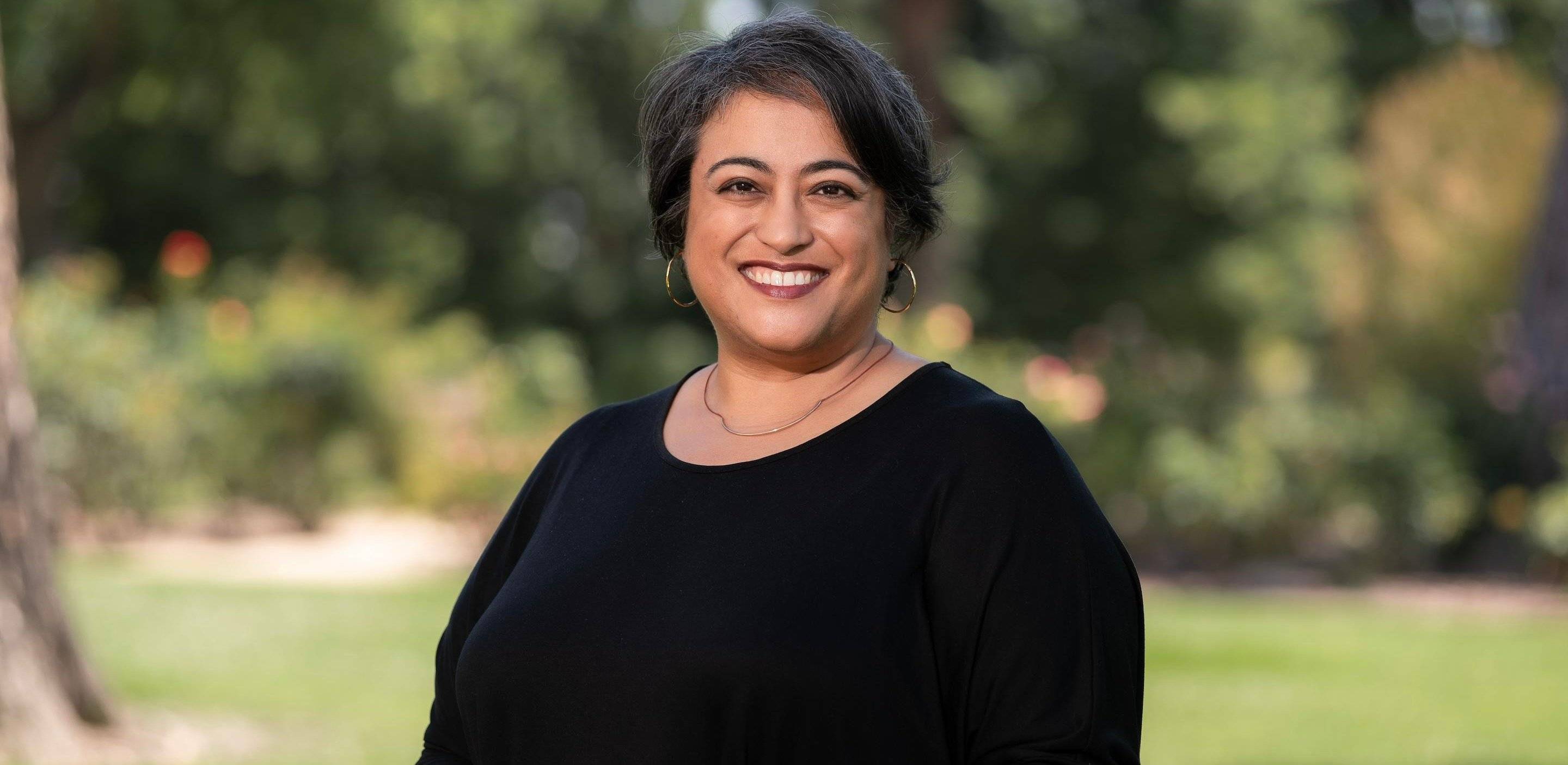 a person smiling at camera