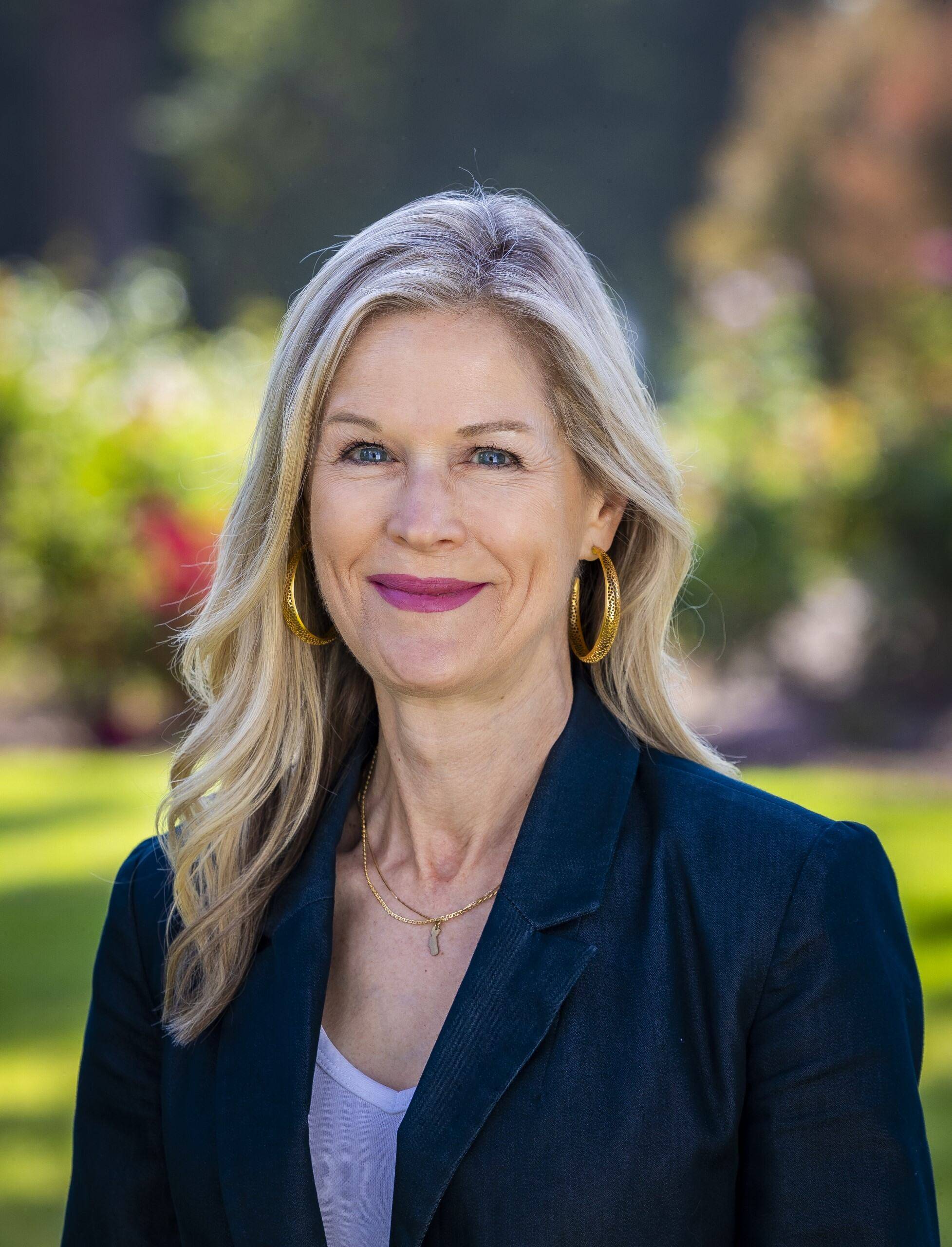 a person smiling at camera