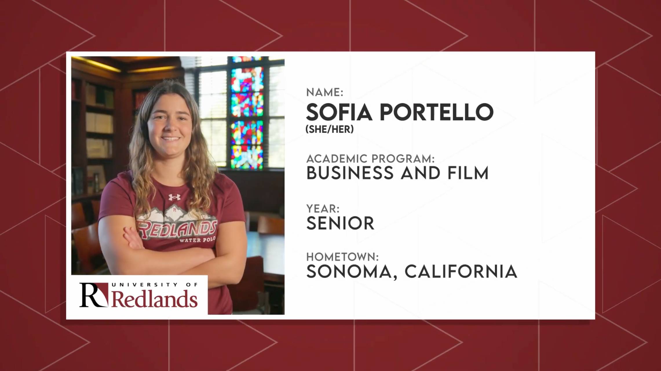 a person with long hair wearing a red shirt