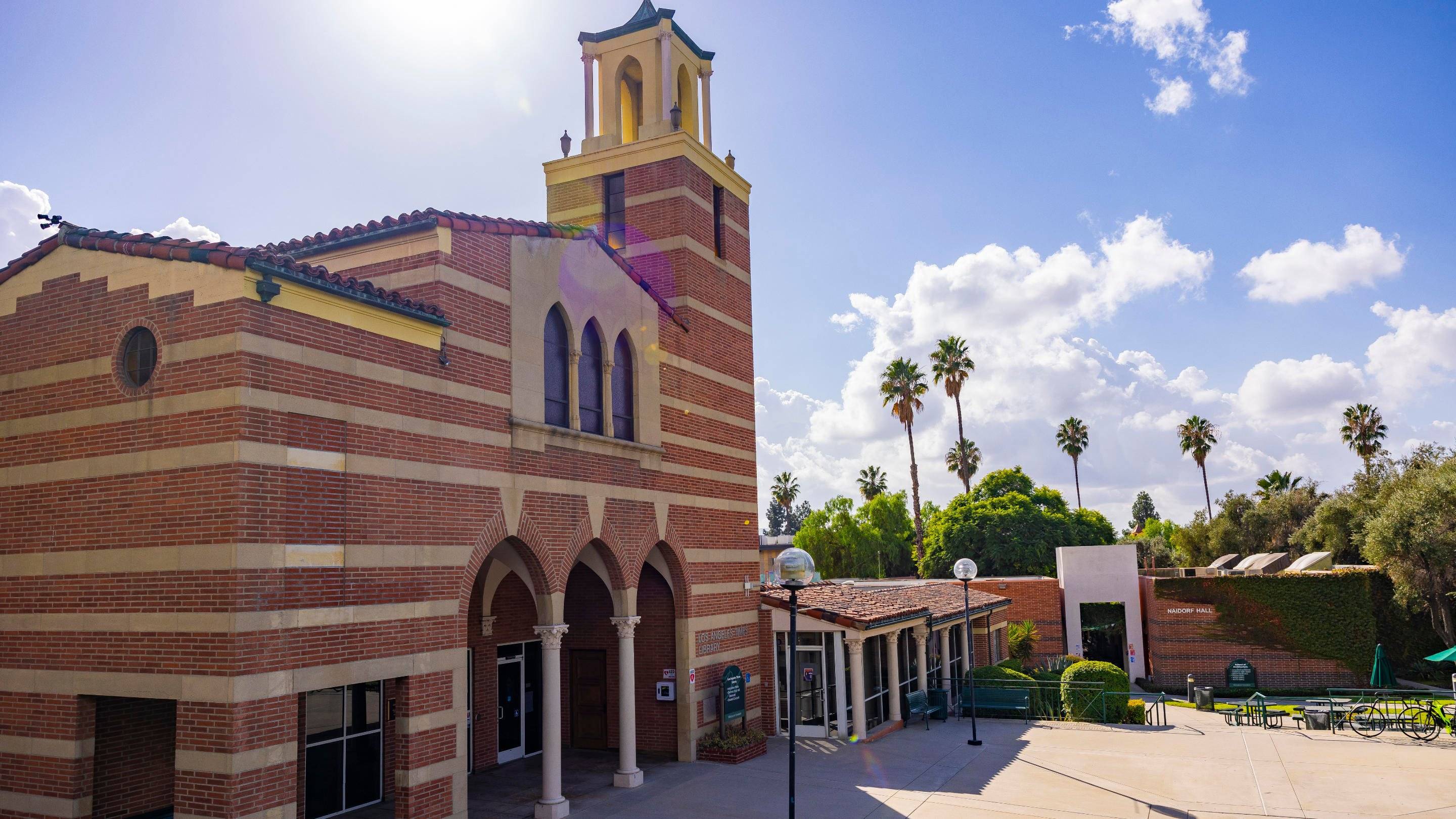 a building with a bell tower