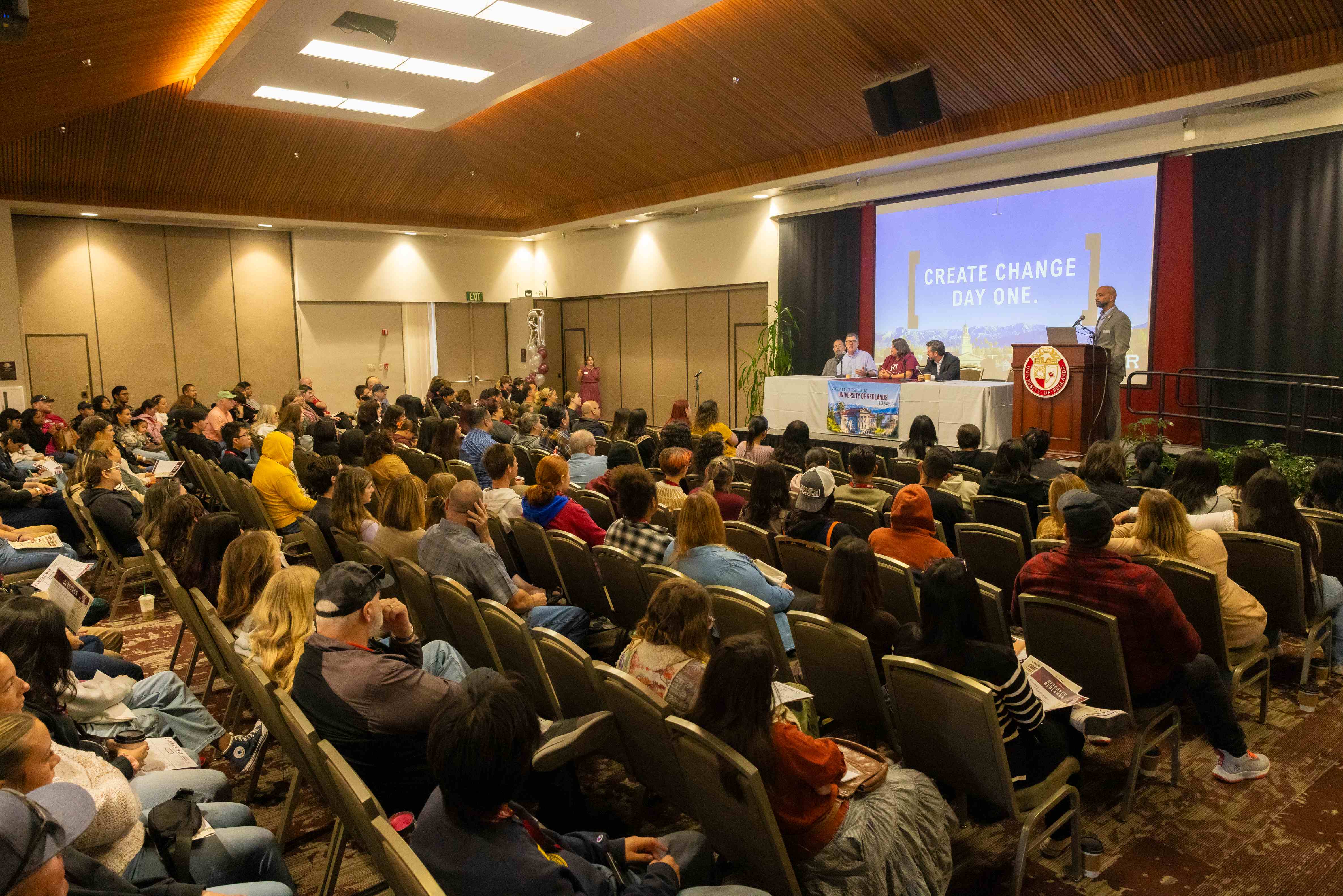 a group of people in a room