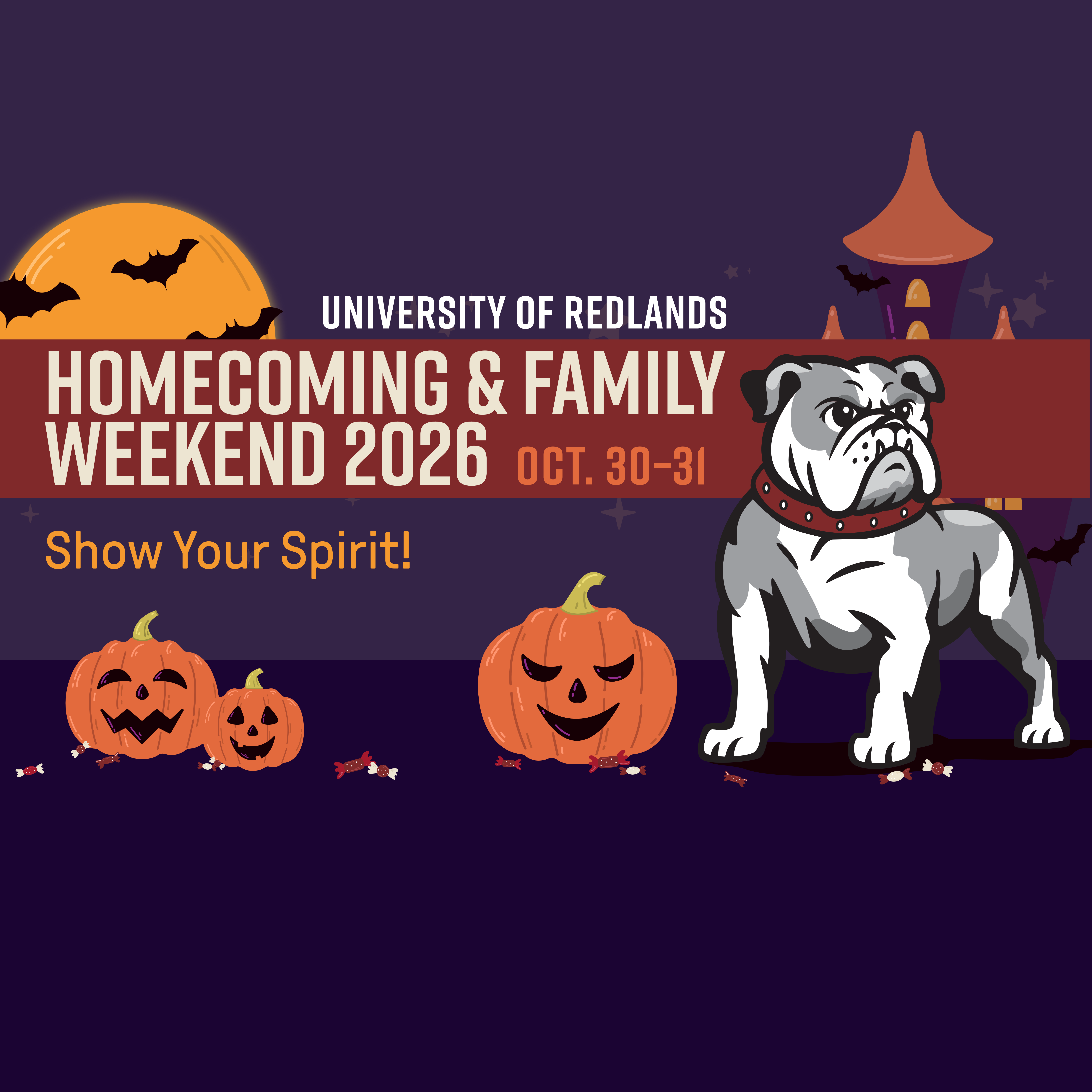 a poster for a university of redlands event