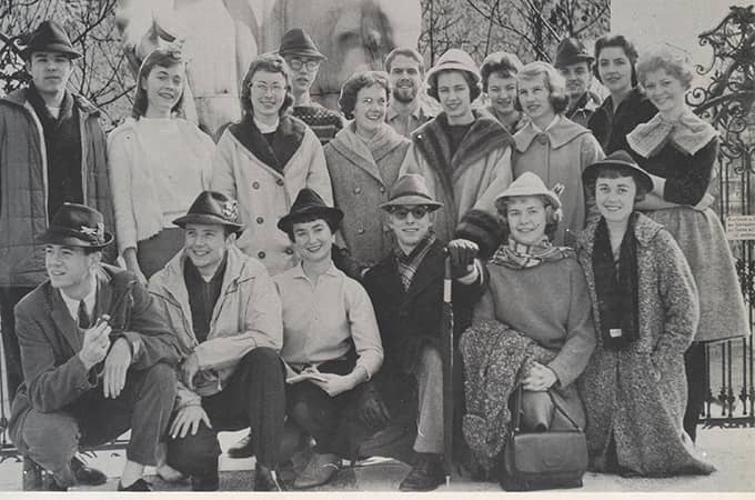 a group of people posing for a photo