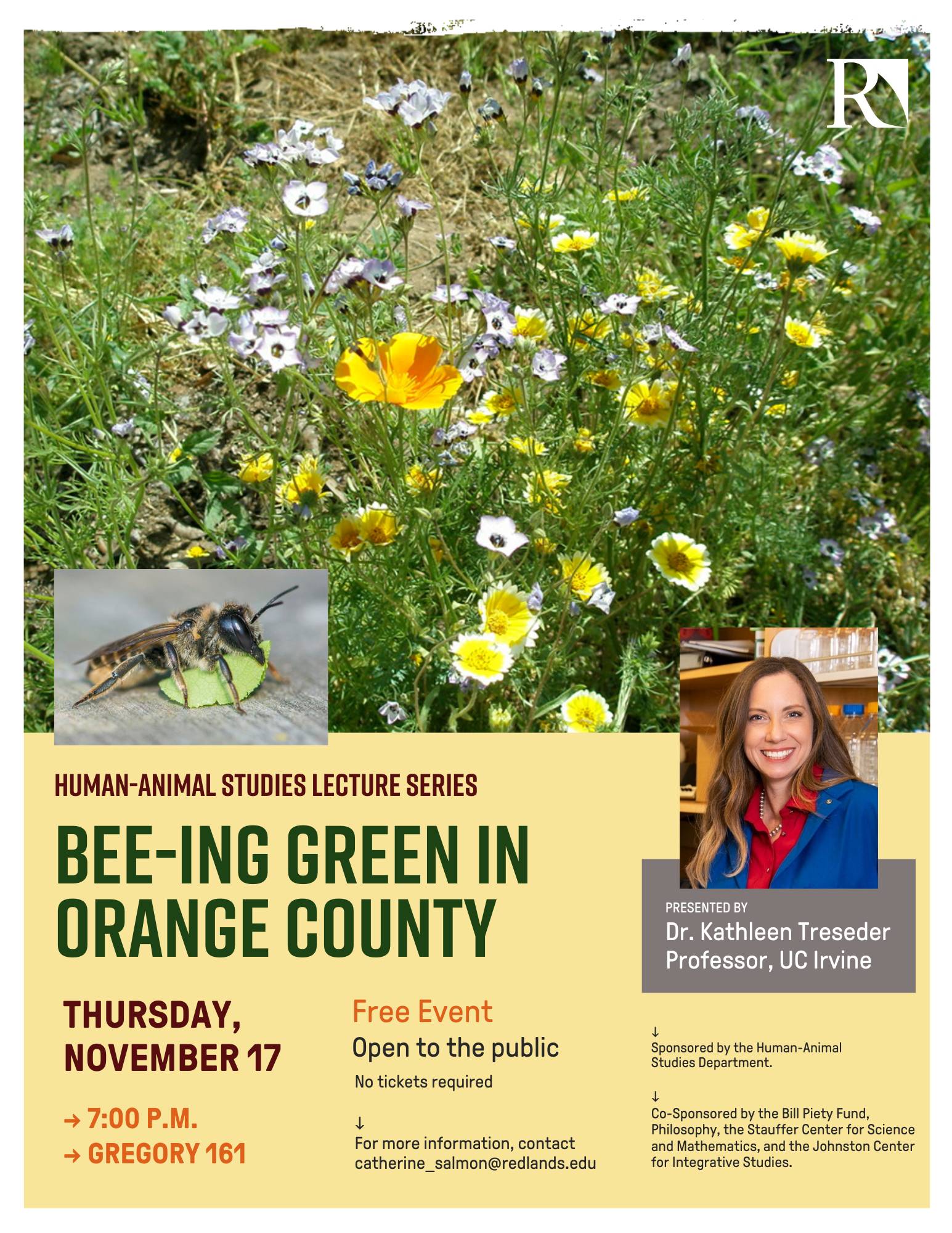 a poster for a lecture