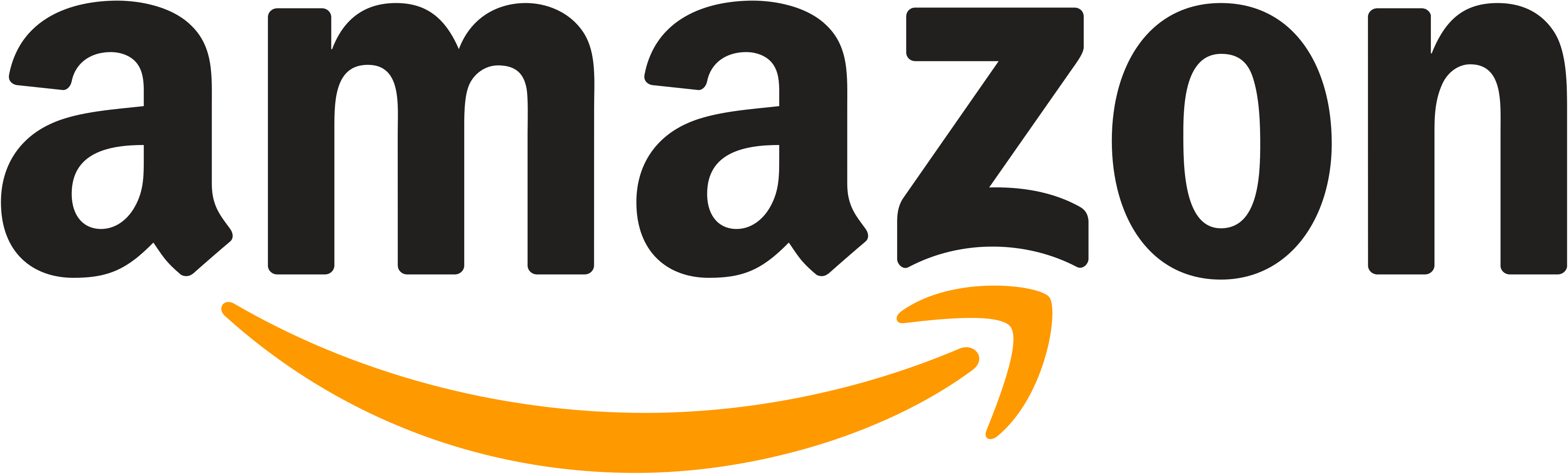 a black and orange logo