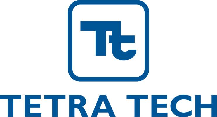 a blue and black logo