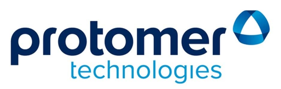 a blue and white logo